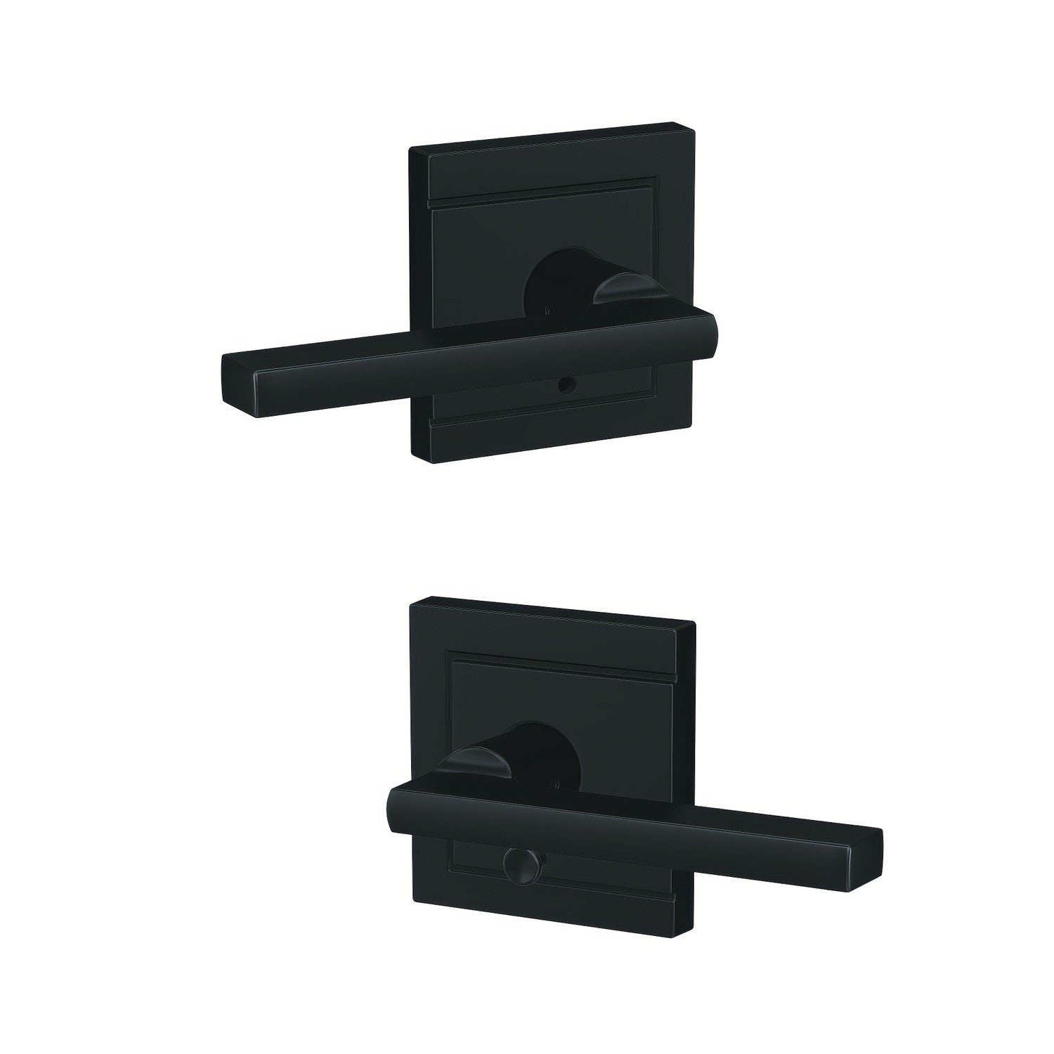 Schlage FC21LAT-ULD Latitude Lever with Upland Rose Passage & Privacy Door Lever