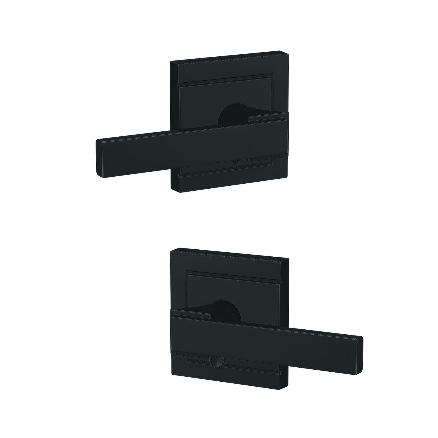 Schlage FC21NBK-ULD Northbrook Lever with Upland Rose Passage & Privacy Door Lever