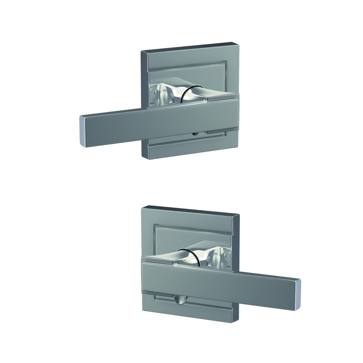 Schlage FC21NBK-ULD Northbrook Lever with Upland Rose Passage & Privacy Door Lever