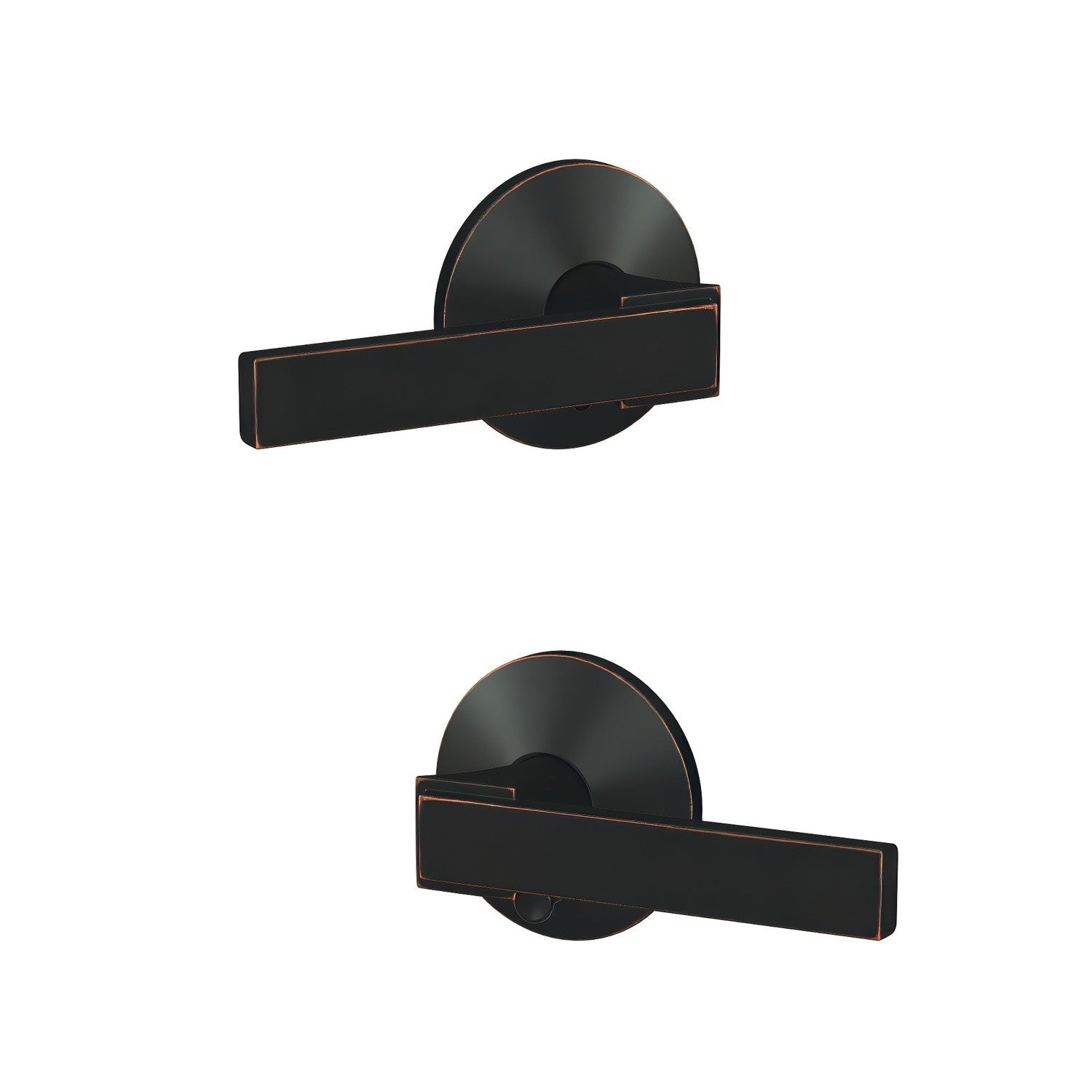 Schlage FC21NBK-KIN Northbrook Lever with Kinsler Rose Passage & Privacy Door Lever
