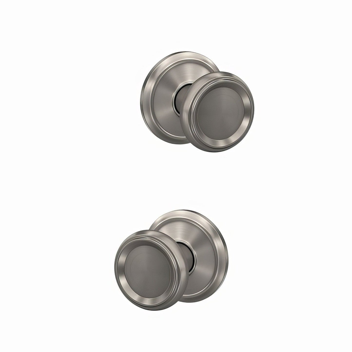 Schlage FC21OFM-ALD Offerman Knob with Alden Rose Passage & Privacy Door Knob