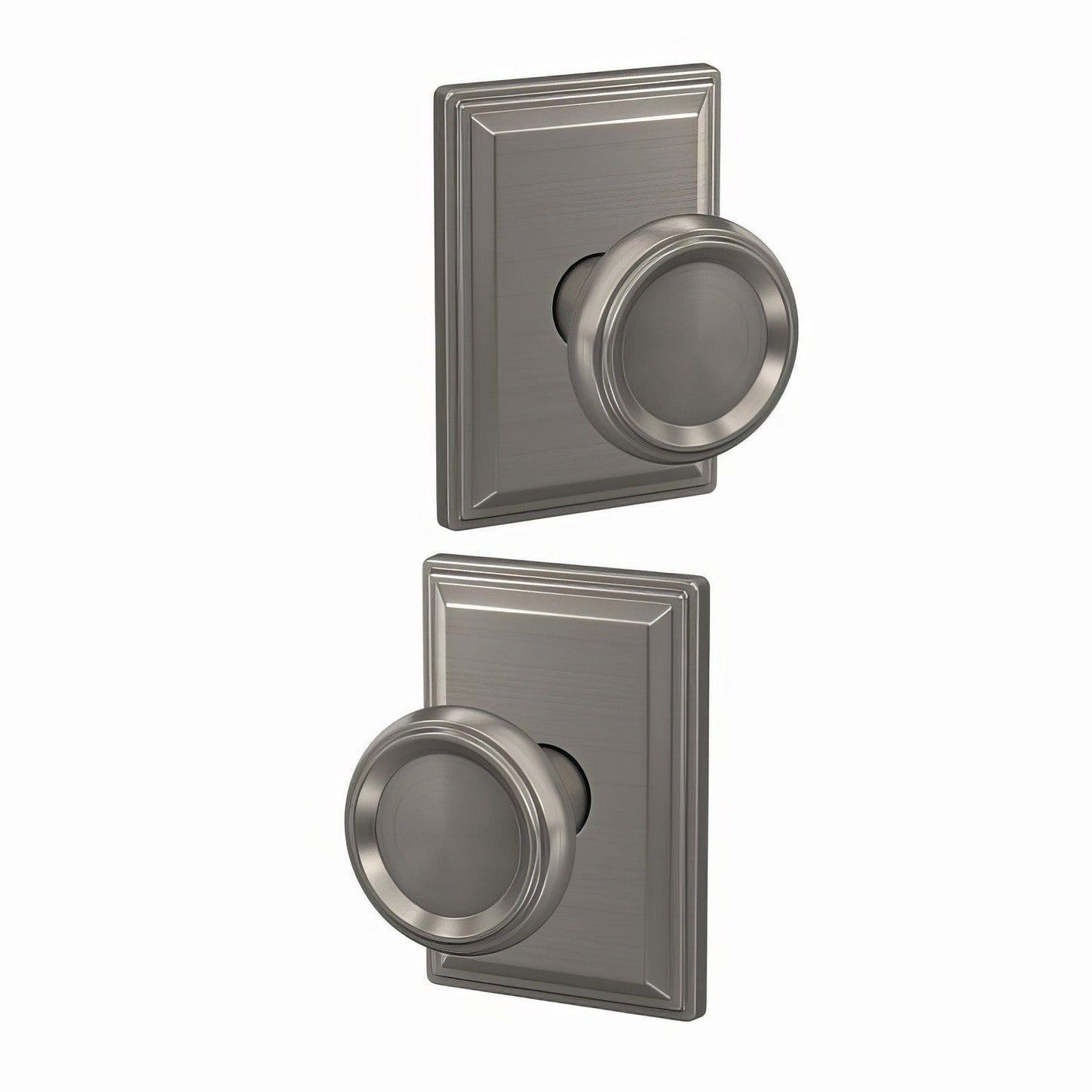 Schlage FC21OFM-GDV Offerman Knob with Grandville Rose Passage & Privacy Door Knob