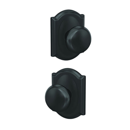 Schlage FC21PLY619 Plymouth Knob with Camelot Rose Passage & Privacy Door Knob