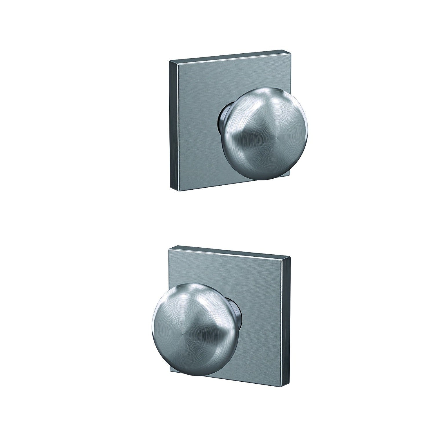Schlage FC21PLY-COL Plymouth Knob with Collins Rose Passage & Privacy Door Knob