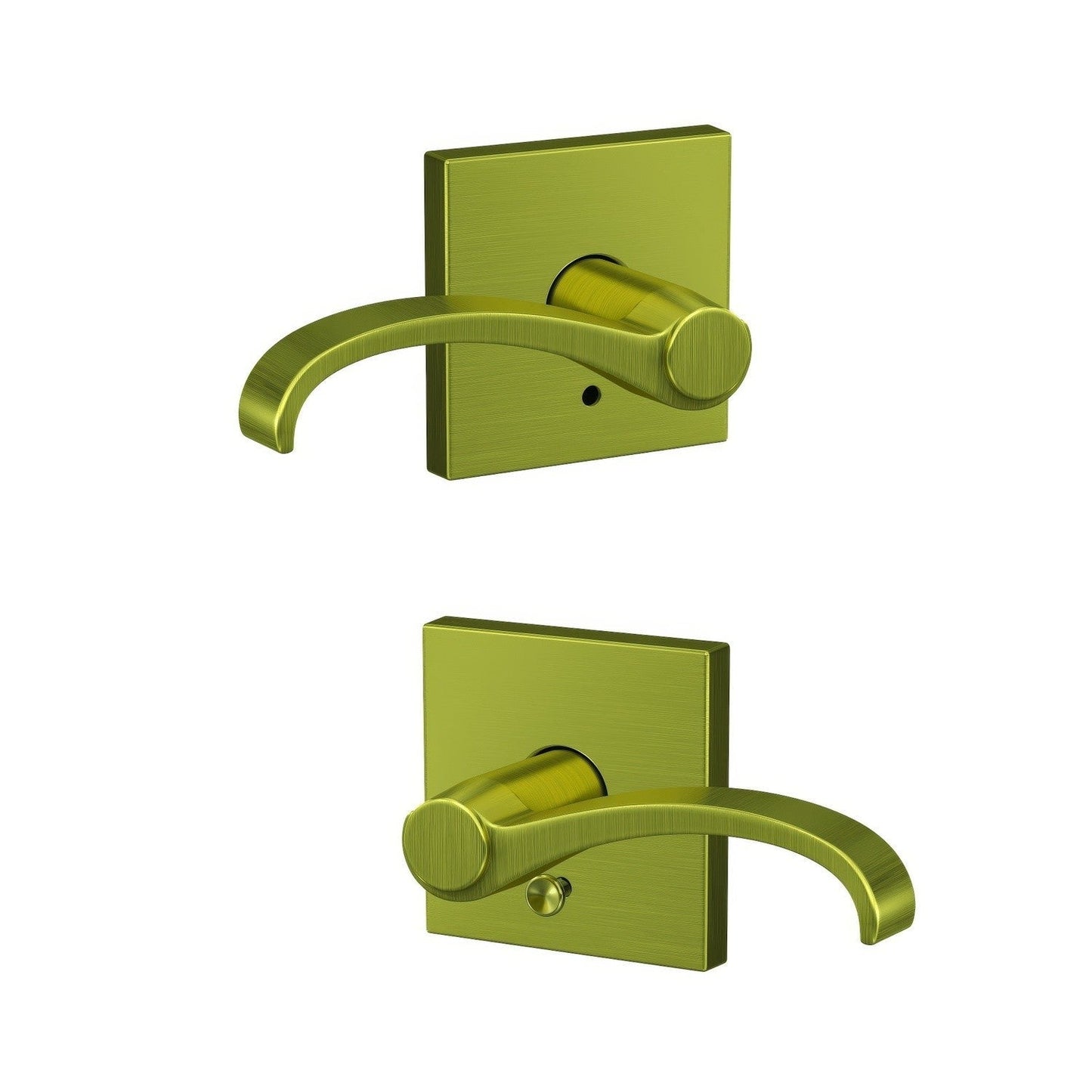Schlage FC21WIT-COL Whitney Lever with Collins Rose Passage & Privacy Door Lever