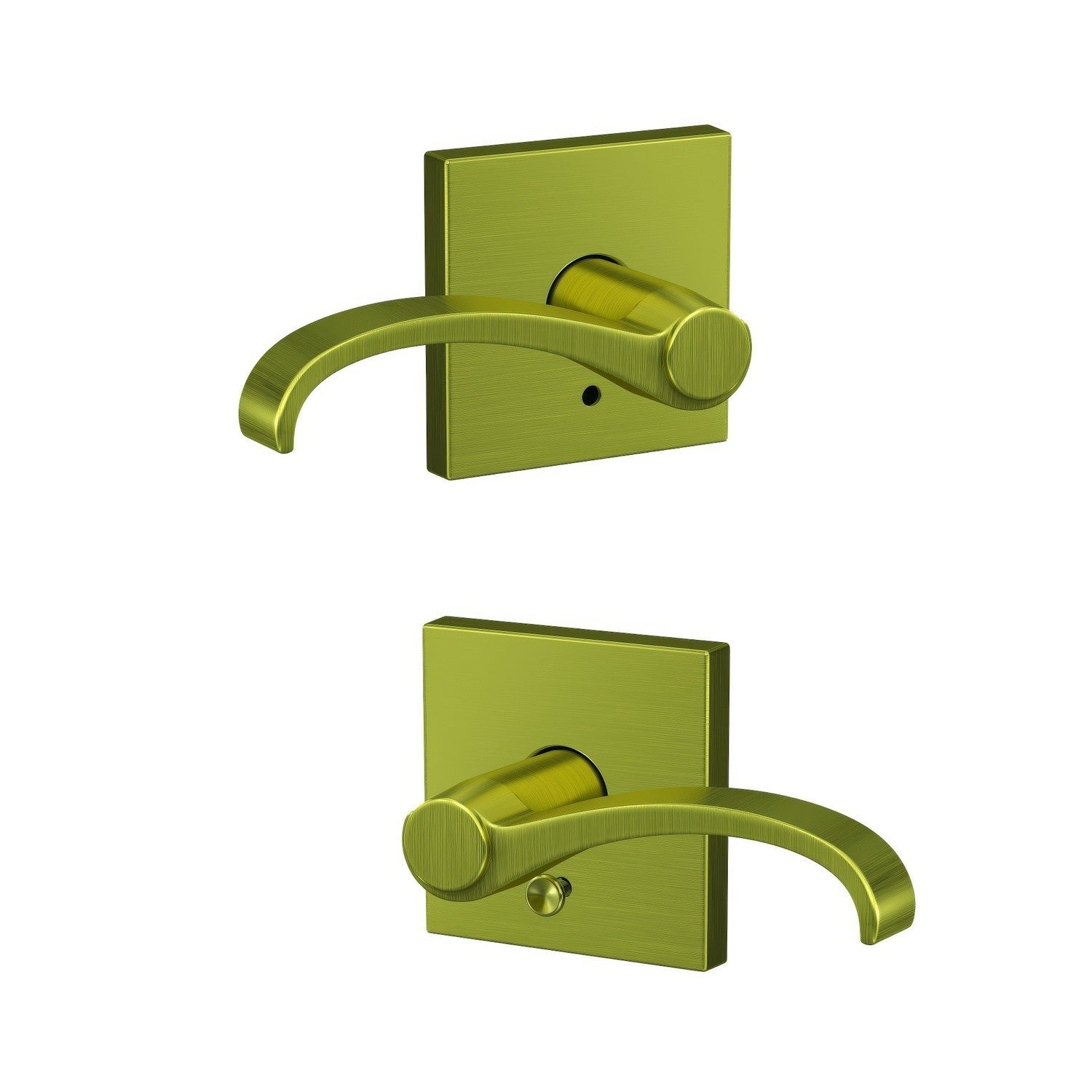 Schlage FC21WIT-COL Whitney Lever with Collins Rose Passage & Privacy Door Lever