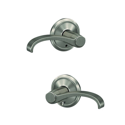 Schlage FC21WIT-ALD Whitney Lever with Alden Rose Passage & Privacy Door Lever