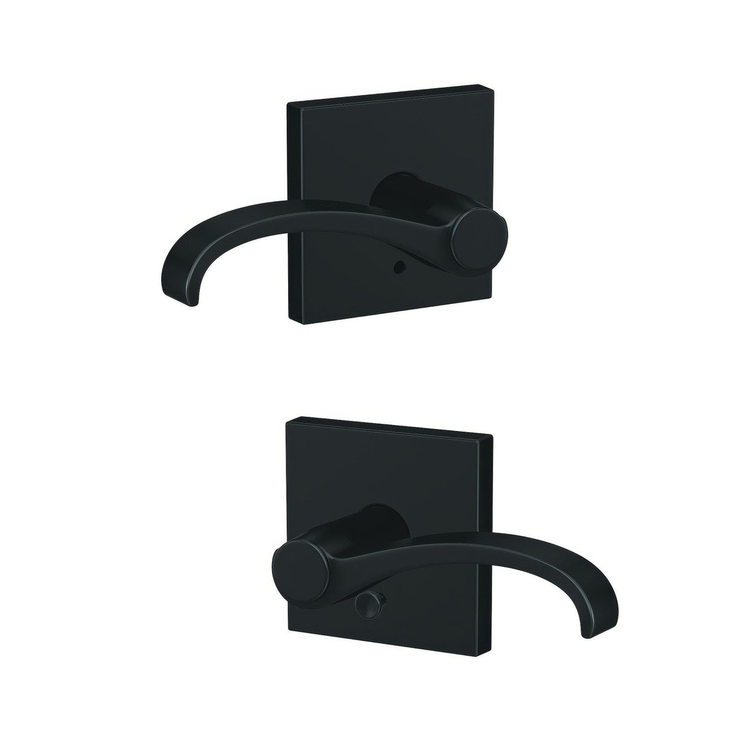 Schlage FC21WIT-COL Whitney Lever with Collins Rose Passage & Privacy Door Lever