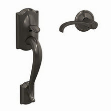 Schlage FC285CAM530WITALD Camelot with Whitney Lever with Alden Rose Bottom Half Handleset Black Stainless