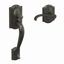 Schlage FC285CAM530WITCAM Camelot with Whitney Lever with Camelot Rose Bottom Half Handleset Black Stainless