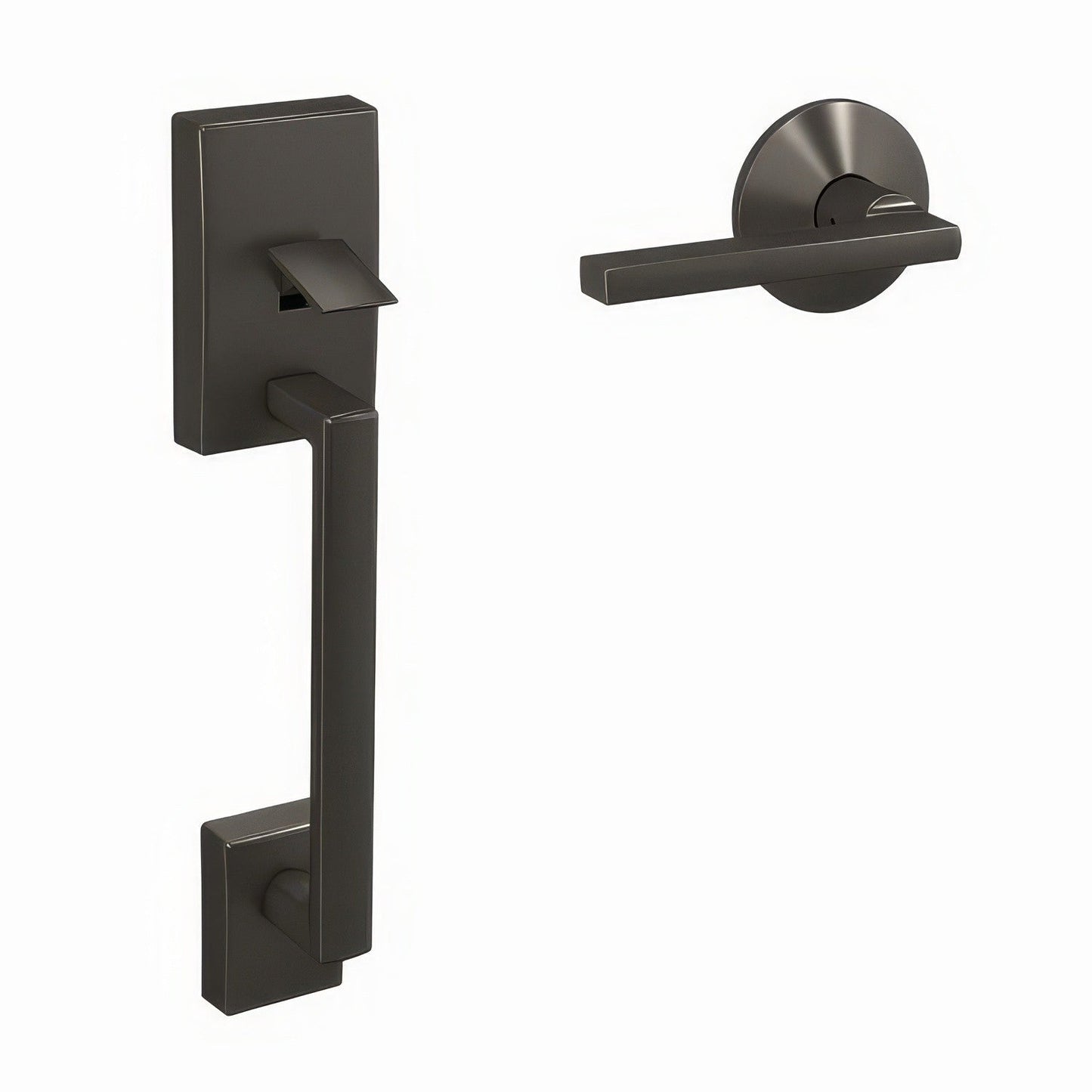 Schlage FC285CEN530LATKIN Century with Latitude Lever with Kinsler Rose Bottom Half Handleset