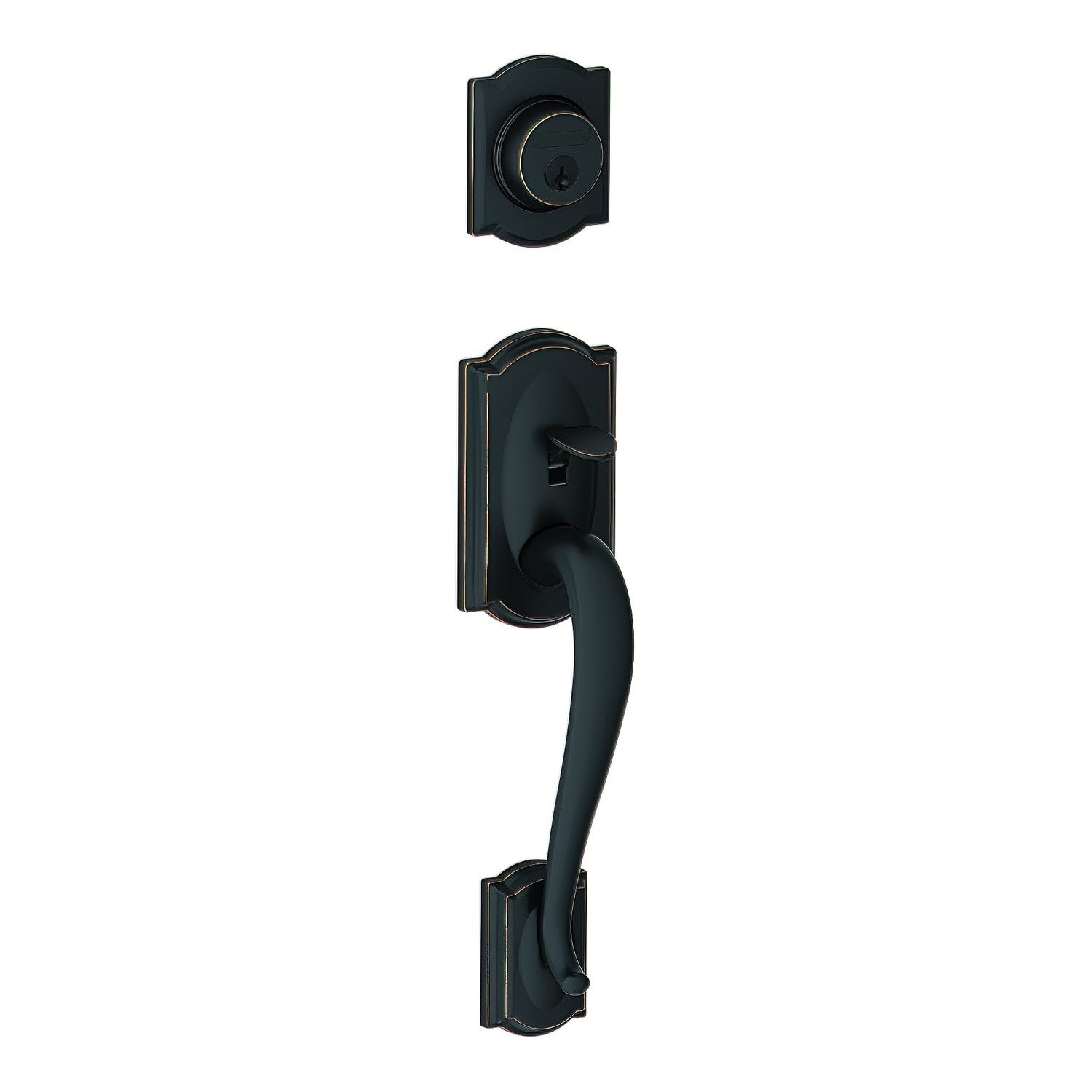 Schlage FC58CAM Custom Camelot Single Cylinder Handleset Only