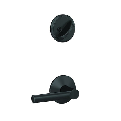 Schlage FC59BRW-KIN Custom Broadway Lever with Kinsler Rose Interior Active Trim.