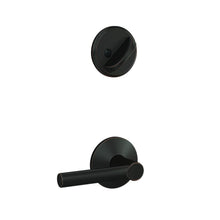 Schlage FC59BRW-KIN Custom Broadway Lever with Kinsler Rose Interior Active Trim.