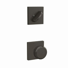Schlage FC59BWE-COL Bowery Knob with Collins Rose Interior Active Trim.
