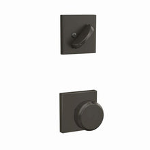 Schlage FC59BWE-COL Bowery Knob with Collins Rose Interior Active Trim.