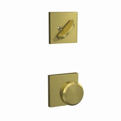 Schlage FC59BWE-COL Bowery Knob with Collins Rose Interior Active Trim.