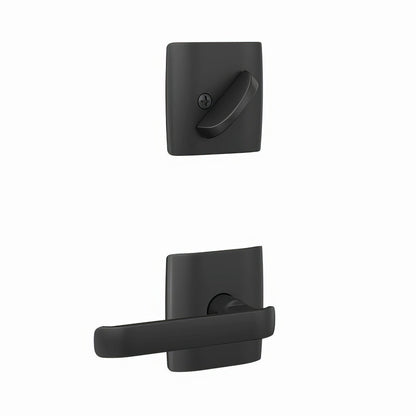 Schlage FC59CYB-DLT Clybourn Lever with Dalton Rose Interior Active Trim.