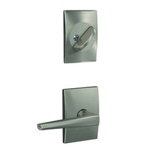 Schlage FC59ELR-CEN Custom Eller Lever with Century Rose Interior Active Trim.