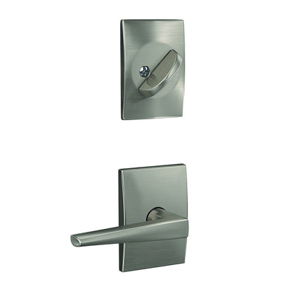 Schlage FC59ELR-CEN Custom Eller Lever with Century Rose Interior Active Trim