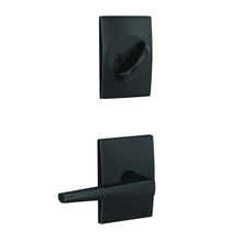 Schlage FC59ELR-CEN Custom Eller Lever with Century Rose Interior Active Trim.