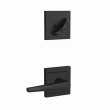 Schlage FC59ELR-ULD Custom Eller Lever with Upland Rose Interior Active Trim.