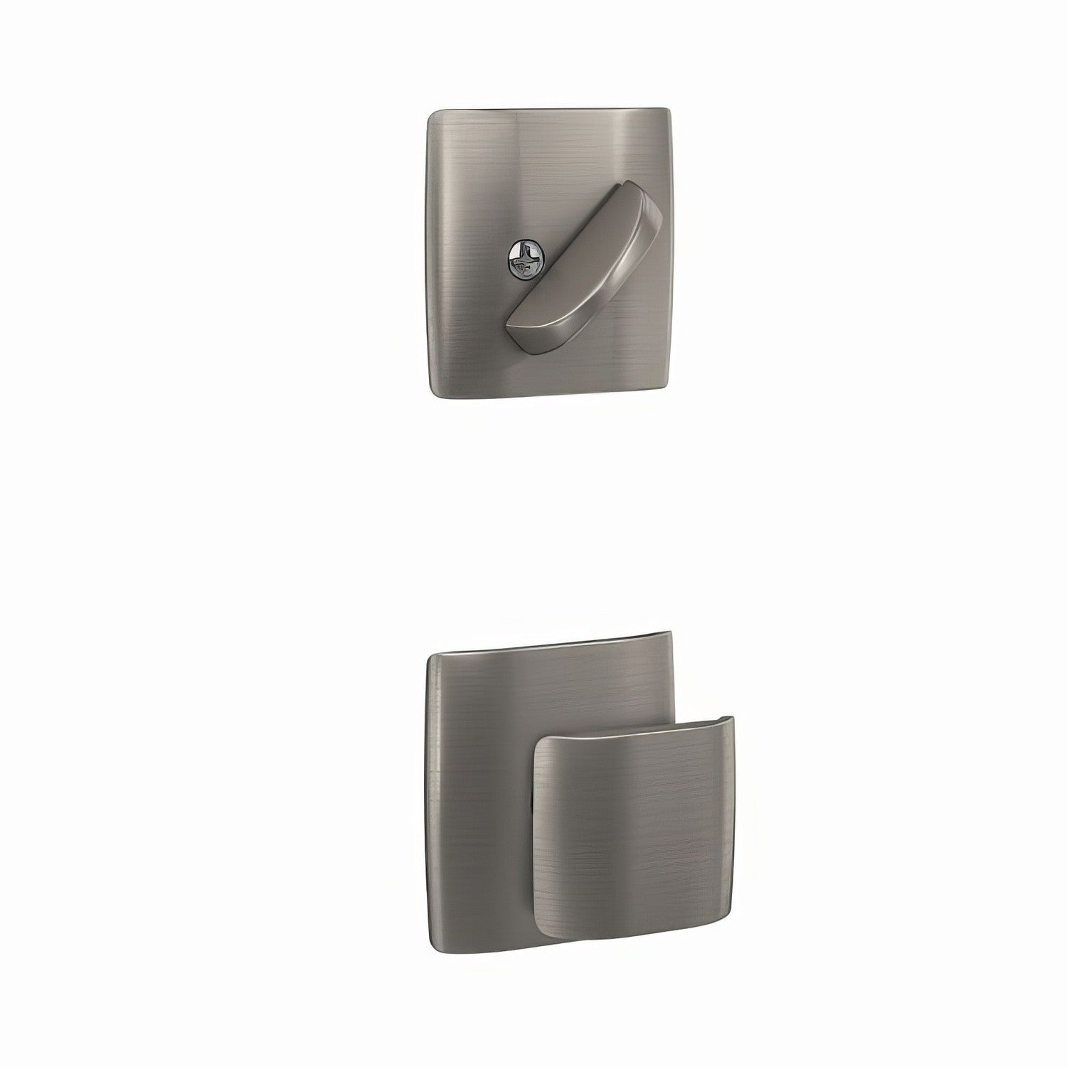 Schlage FC59GAN-DLT Ganton Knob with Dalton Rose Interior Active Trim