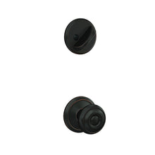 Schlage FC59GEO-ALD Custom Georgian Knob with Alden Rose Interior Active Trim