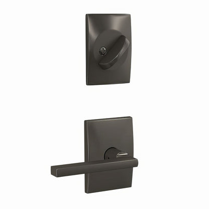 Schlage FC59LAT-CEN Latitude Lever with Century Rose Interior Active Trim