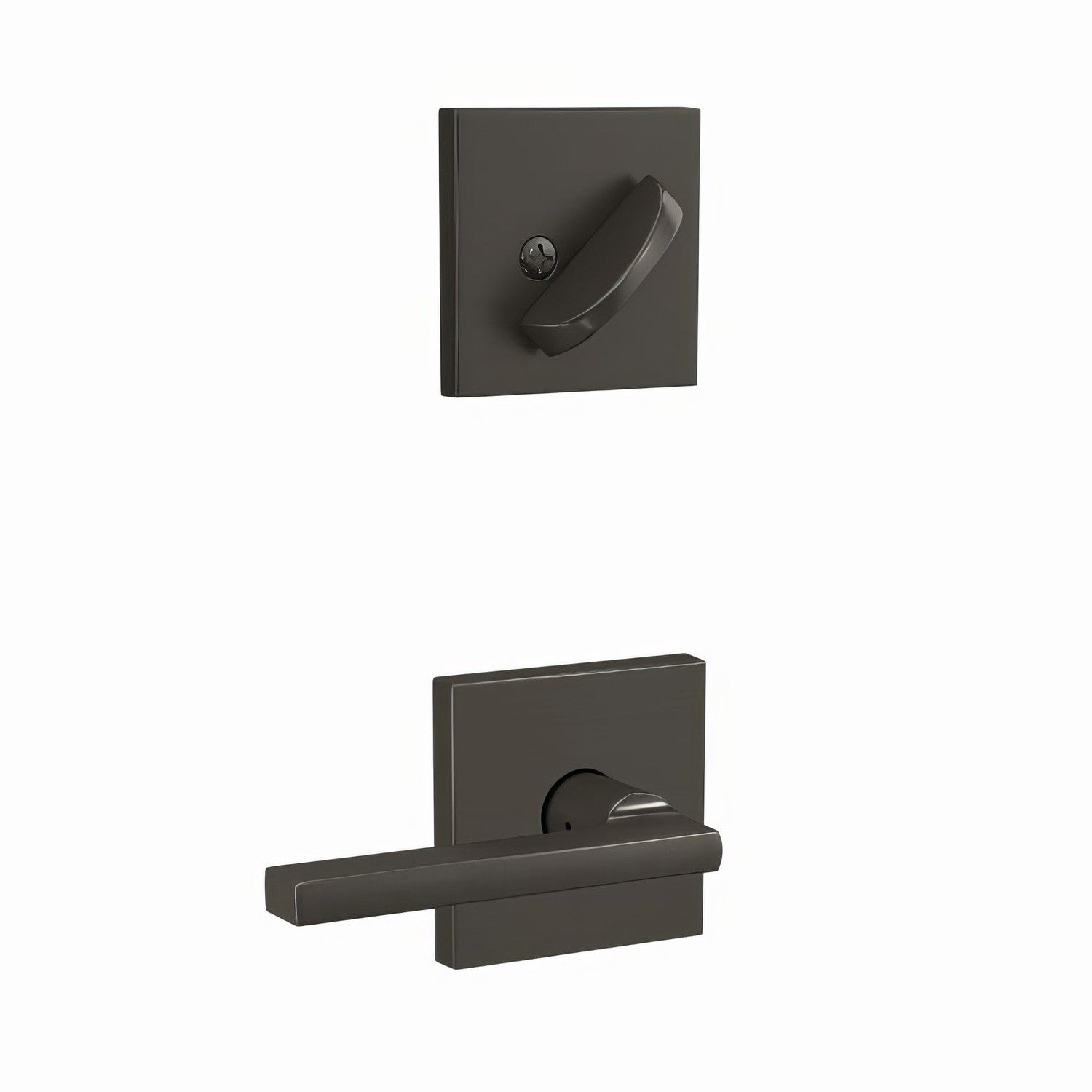 Schlage FC59LAT-COL Latitude Lever with Collins Rose Interior Active Trim