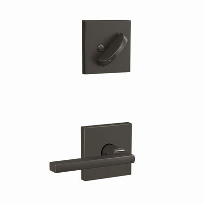 Schlage FC59LAT-COL Latitude Lever with Collins Rose Interior Active Trim