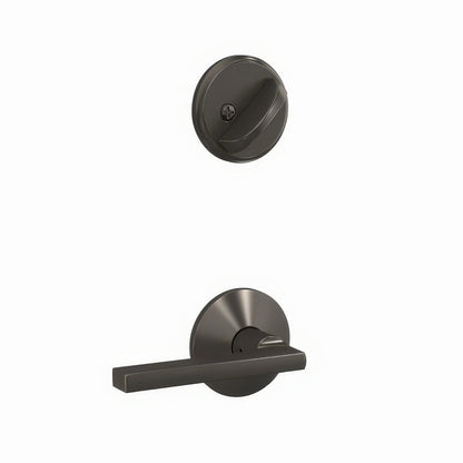 Schlage FC59LAT-KIN Latitude Lever with Kinsler Rose Interior Active Trim
