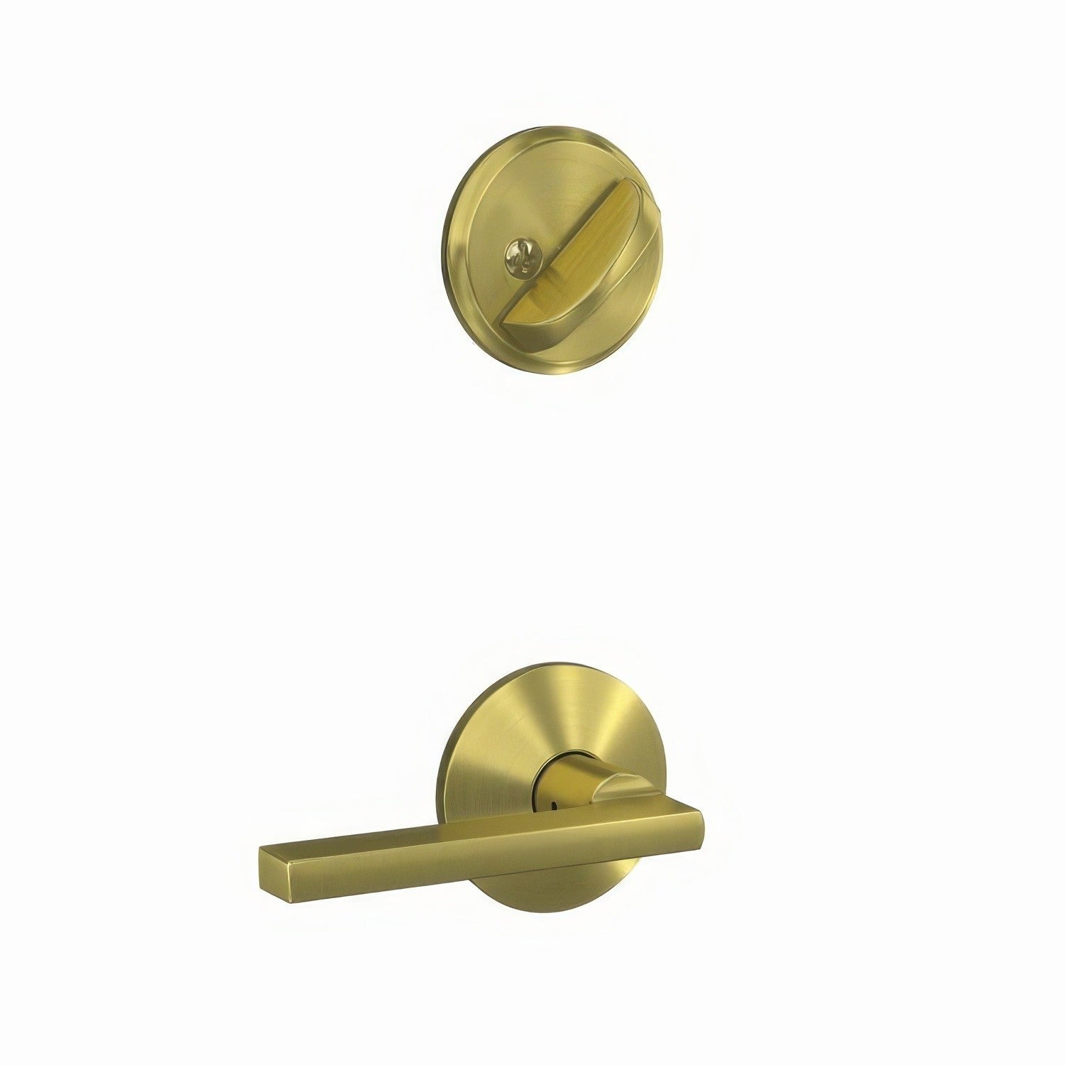 Schlage FC59LAT-KIN Latitude Lever with Kinsler Rose Interior Active Trim