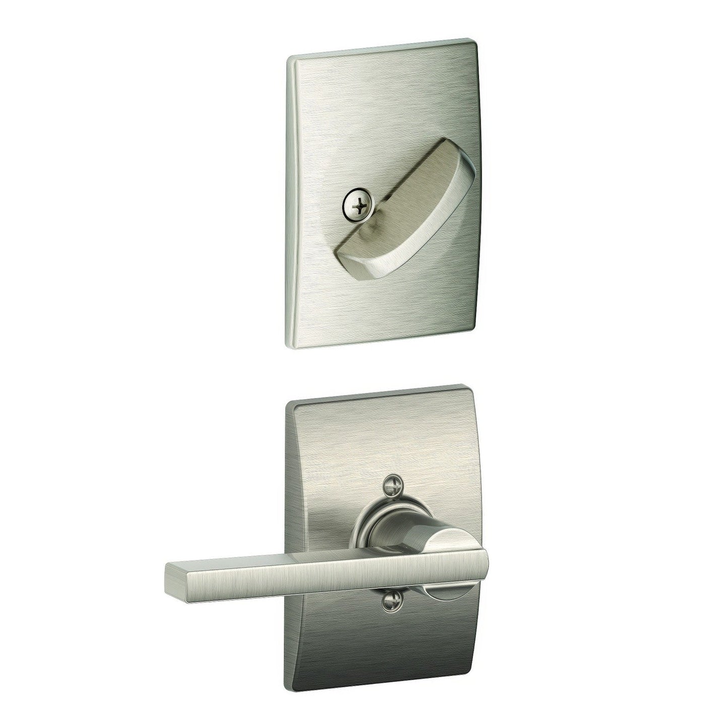 Schlage FC59LAT-CEN Latitude Lever with Century Rose Interior Active Trim