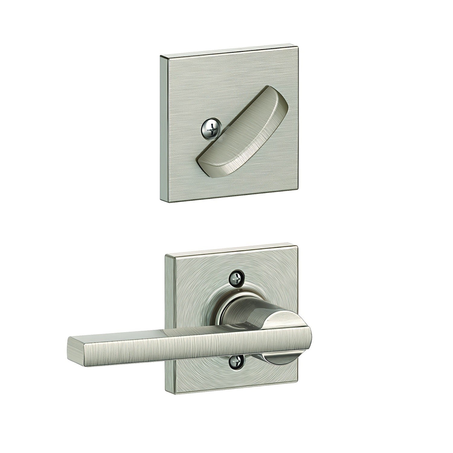 Schlage FC59LAT-COL Latitude Lever with Collins Rose Interior Active Trim