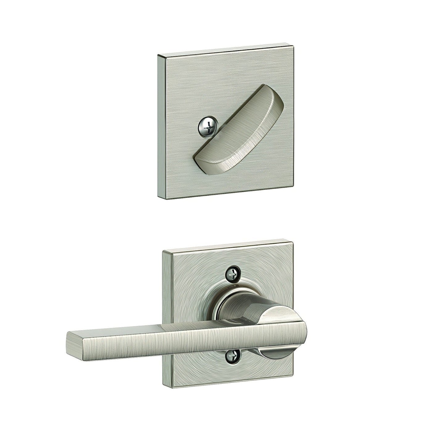Schlage FC59LAT-COL Latitude Lever with Collins Rose Interior Active Trim