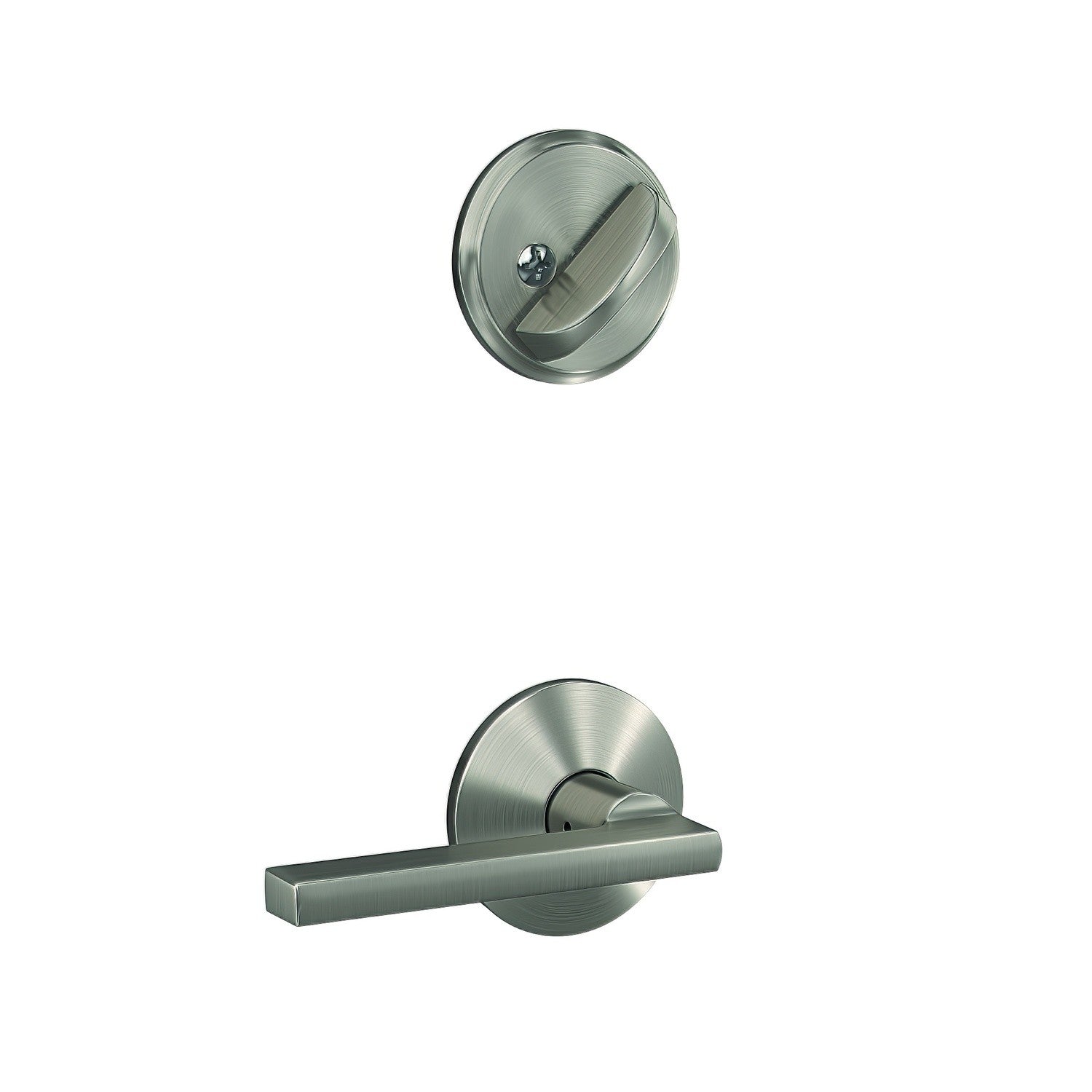 Schlage FC59LAT-KIN Latitude Lever with Kinsler Rose Interior Active Trim