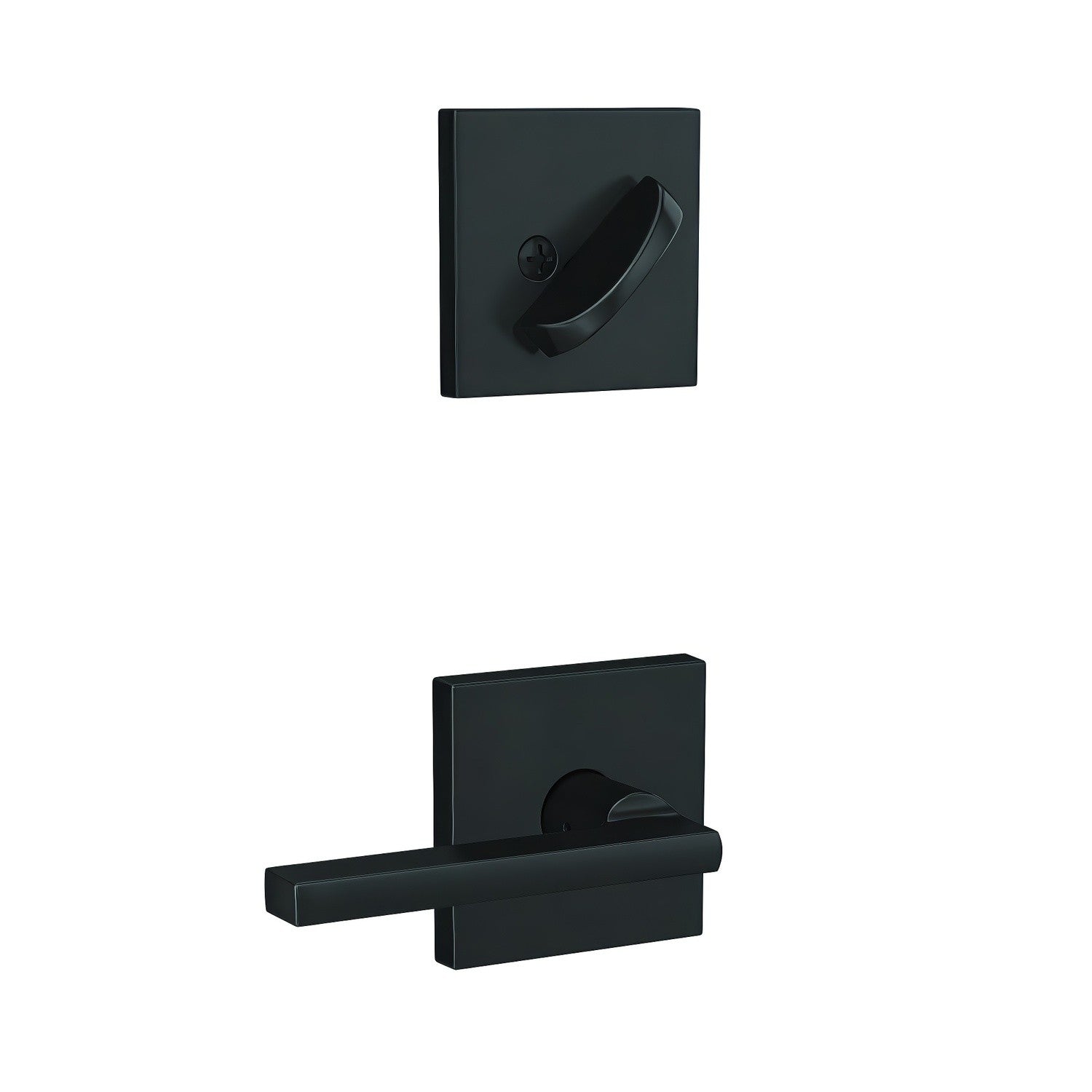 Schlage FC59LAT-COL Latitude Lever with Collins Rose Interior Active Trim