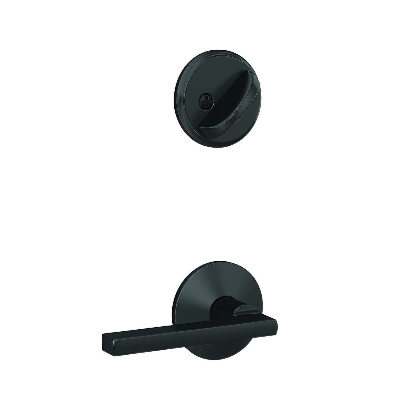 Schlage FC59LAT-KIN Latitude Lever with Kinsler Rose Interior Active Trim