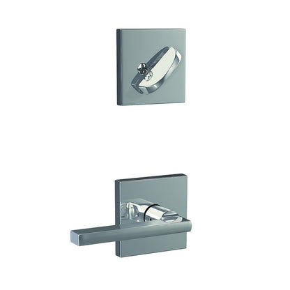 Schlage FC59LAT-COL Latitude Lever with Collins Rose Interior Active Trim