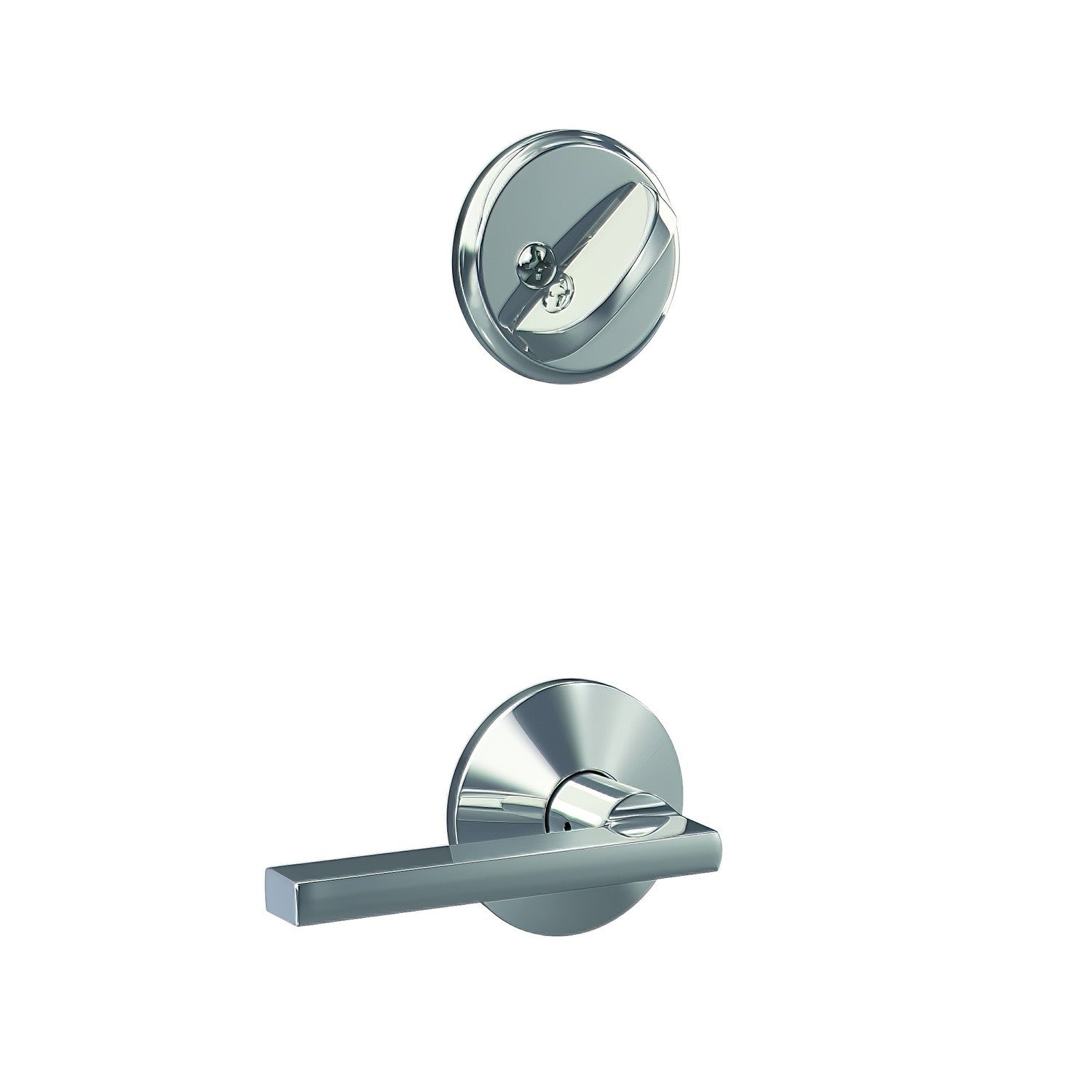 Schlage FC59LAT-KIN Latitude Lever with Kinsler Rose Interior Active Trim