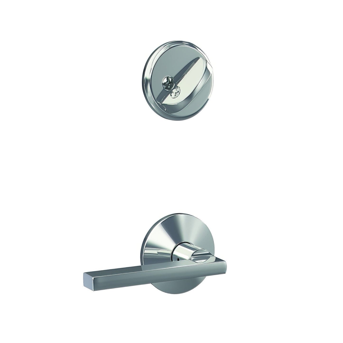 Schlage FC59LAT-KIN Latitude Lever with Kinsler Rose Interior Active Trim