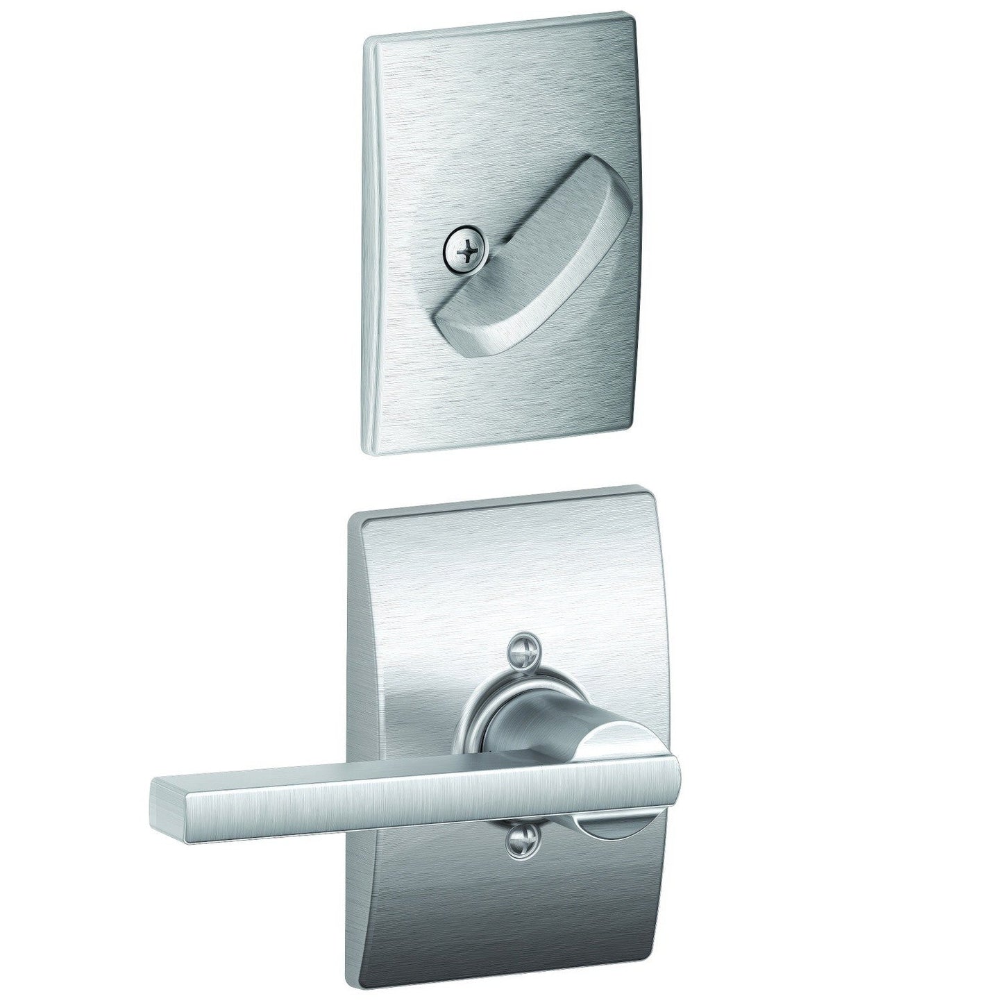 Schlage FC59LAT-CEN Latitude Lever with Century Rose Interior Active Trim