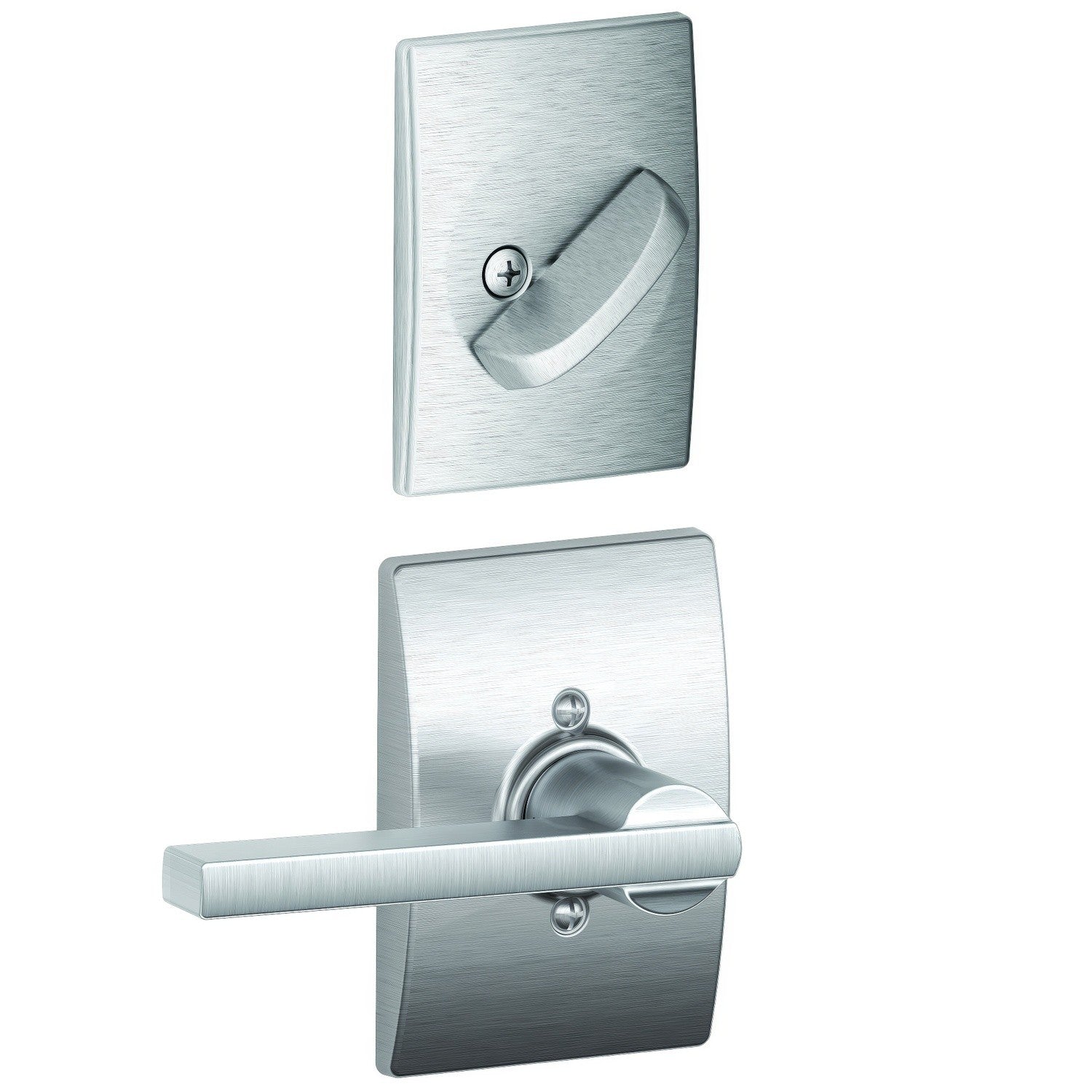 Schlage FC59LAT-CEN Latitude Lever with Century Rose Interior Active Trim