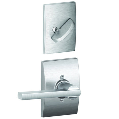 Schlage FC59LAT-CEN Latitude Lever with Century Rose Interior Active Trim