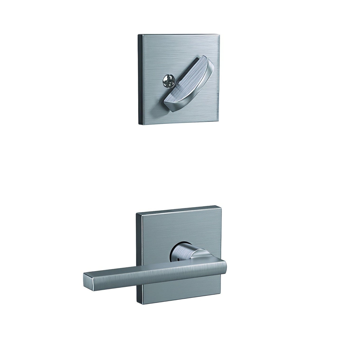 Schlage FC59LAT-COL Latitude Lever with Collins Rose Interior Active Trim