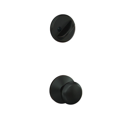 Schlage FC59PLY-KIN Custom Plymouth Knob with Kinsler Rose Interior Active Trim