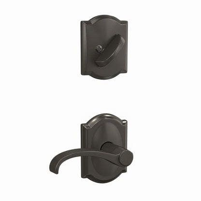 Schlage FC59WIT-CAM Whitney Lever with Camelot Rose Interior Active Trim.