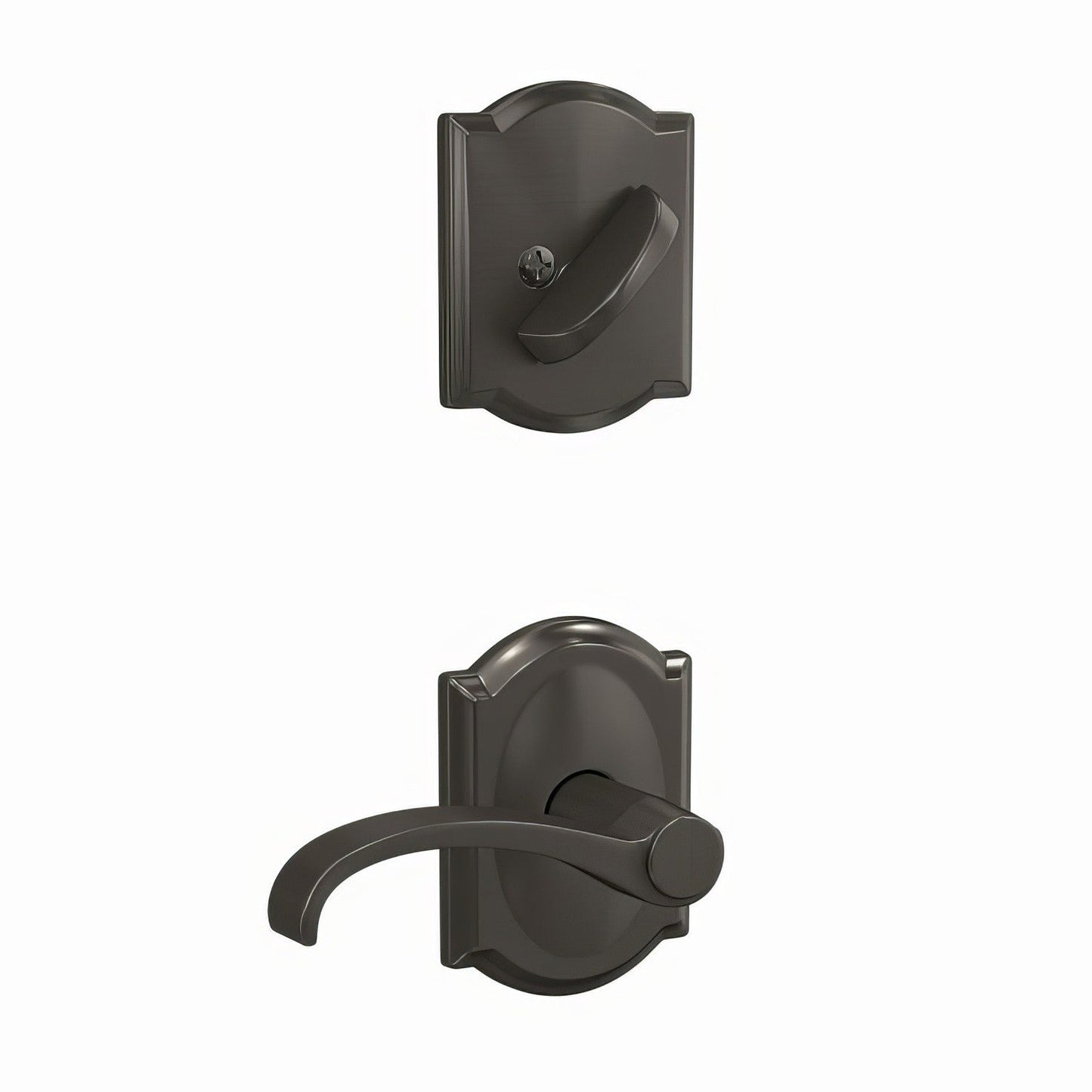 Schlage FC59WIT-CAM Whitney Lever with Camelot Rose Interior Active Trim