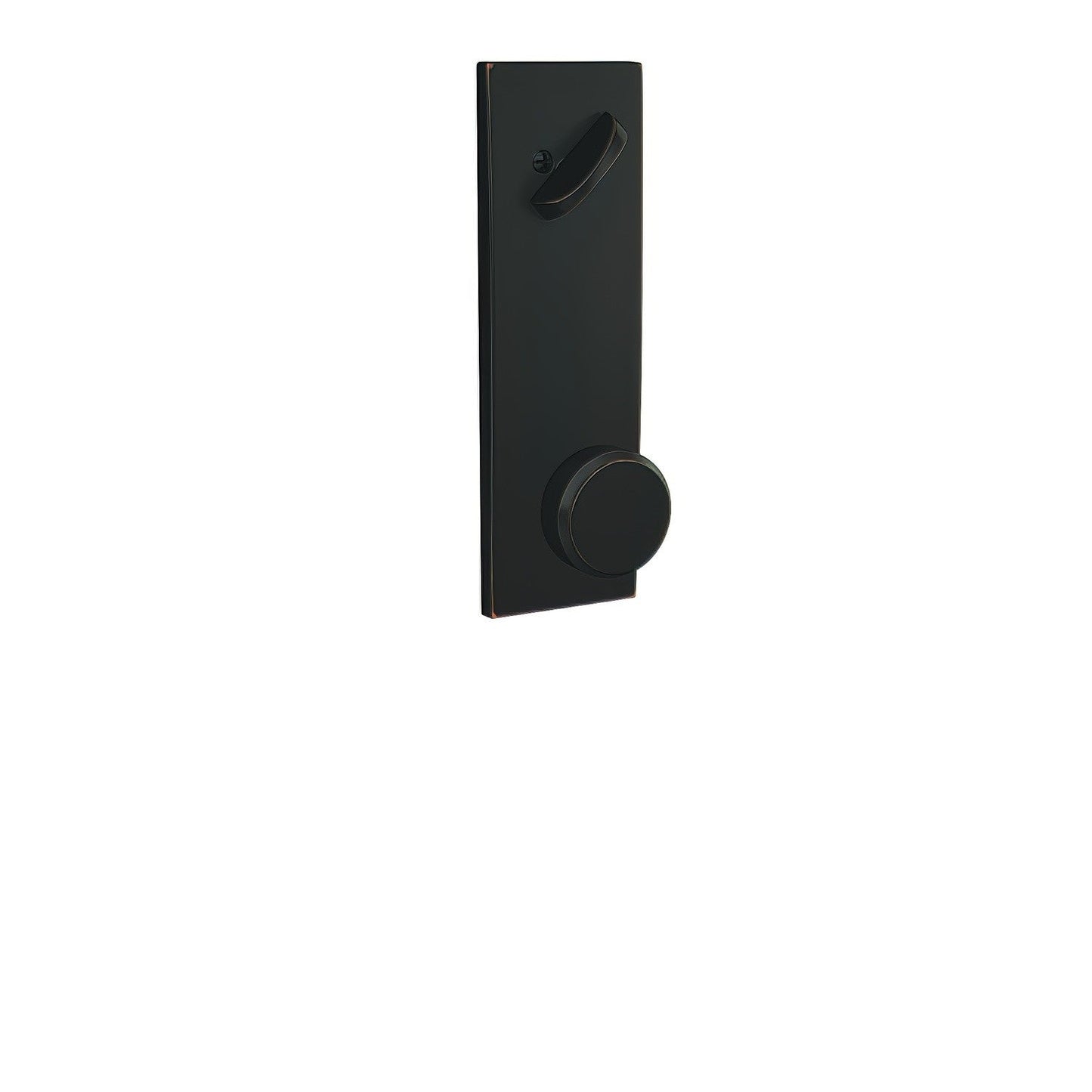 Schlage FCT59BWE-CEN Bowery Knob with Century Escutcheon Interior Active Trim.